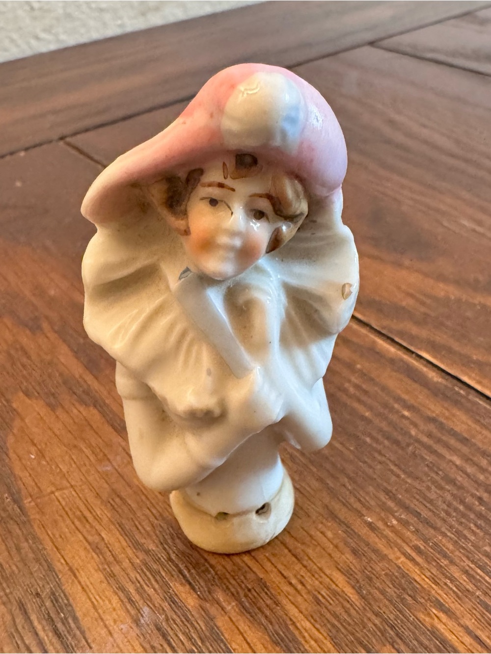 Vintage Japan Hand Painted Porcelain Art Deco Half Lady for Pincushion